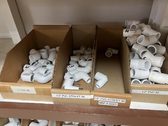 Qty of 1/2" PVC Fittings