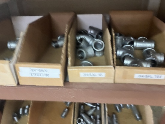 Qty of 3/4" Galvanized Fittings