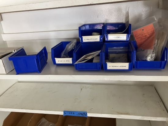 34-1/2" x 11-1/2" x 74" Wooden Shelf & Contents