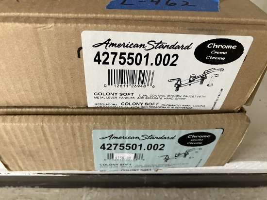 (2) American Standard Kitchen Faucets w/ Handspray