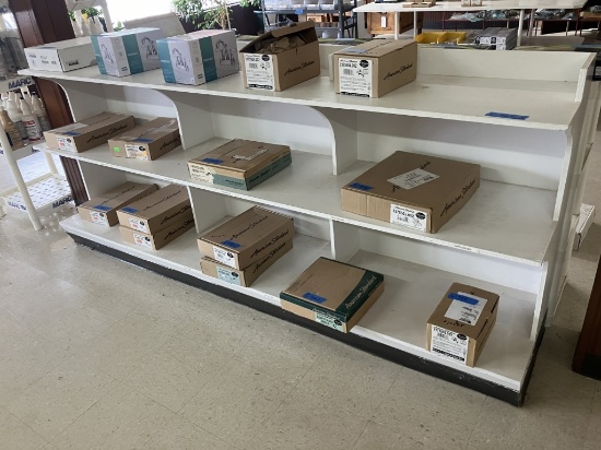 8' x 17-1/2" x 42" Wooden Display Shelf