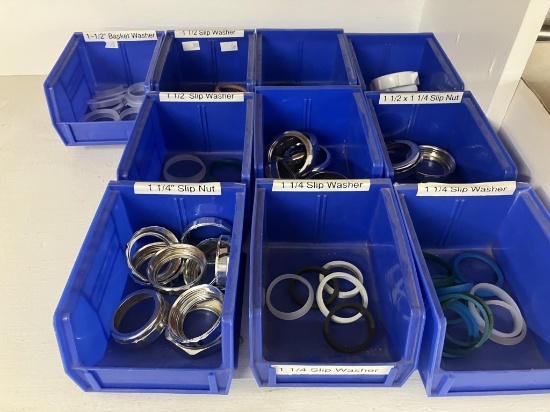 Asst'd Metal Sink Tailpipe Extensions and Washers