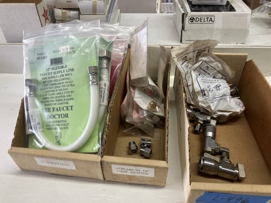 Faucet Supply Line Hoses and Cutoff Valves