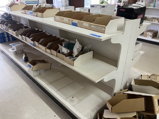 Pair of Wooden Display Shelves