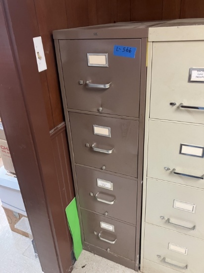 4 Drawer Filing Cabinet 28" x 15" x 52"