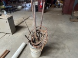 Bucket of Misc Copper Scrap Pieces and Other