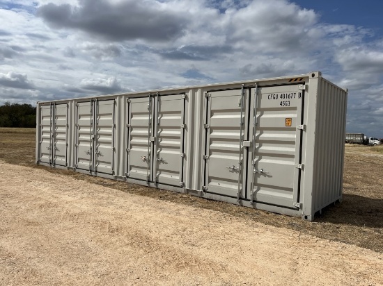40ft One Trip HC Container w/ 4 Sets of Side Doors