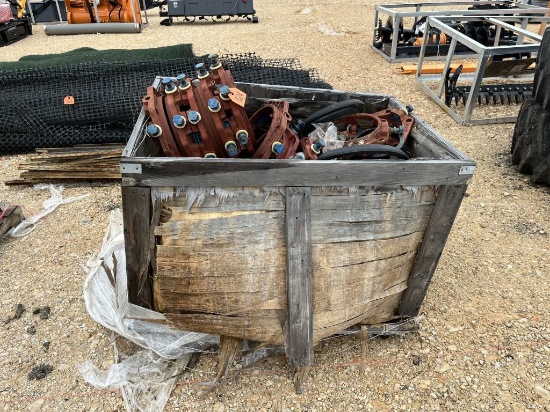 Wooden Crate of Misc. Clamps & Others