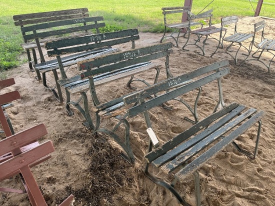 (5pc) Metal Benches