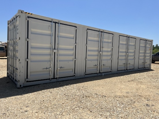 40' One Trip HC Container w/(4) Sets of Side Doors