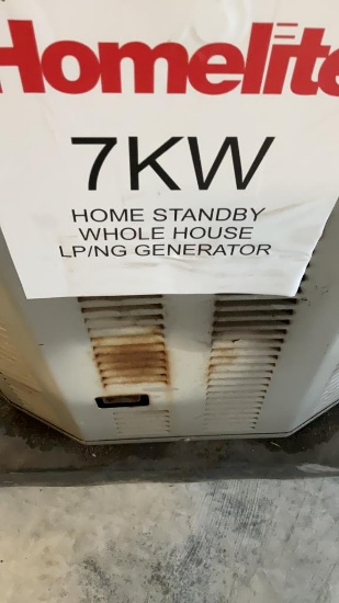 Homelite 7 kw Generator