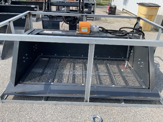 Wolverine Skid Steer Screening Bucket Attachment