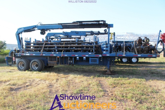 (X) 2016 Pratt T/A Hardline Trailer, Full Of Hardline, Chicksans, FASSI Hydraulic Crane w/ Boom