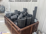 Assorted fusion fittings & steel crate