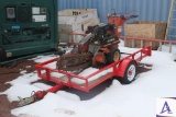 2004 Ditch Witch 1230 Trencher with Flatbed Trailer