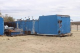 7'H x 50'L 300-Bbl Mud Shaker Tank with (2) Mission 6x5 Centrifugal Pumps p/b 60HP Electric Motors,