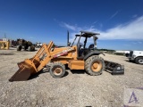 Case 570 MXT Tractor, Grader Box, Bucket, OROPS