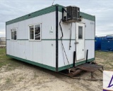 2004 Office House, 3 Built-In Desks, Storage, Skidded