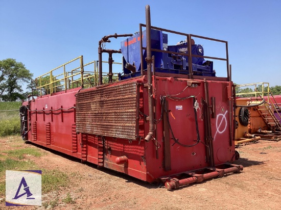10'8''' x 43'4'' x 12'8'' Mud Tank - Brandt Cobra Linear Motion Shale Shaker - Parts Rooms!
