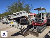 2017 Takeuchi TB240R Mini Excavator - Only 2,341 Hours!