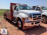 Ford F650 Flatbed Truck - Hardline Rack - 6-Speed Manual - Nice Truck!