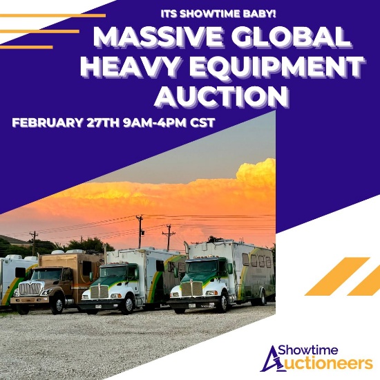 WATCH LIVE! Massive Global Heavy Equipment Auction