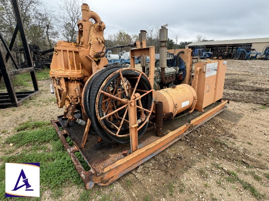Bowen S 3.5 100-Ton Power Swivel - 5K Head - Detroit 8V-71 Diesel Engine - Skidded