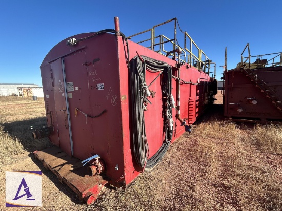 Mud Tank with Shaker - 2 C Pumps - Top Mounted Walkway