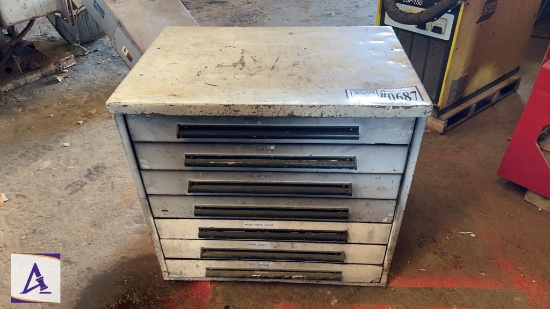 7 Drawer White Parts Chest/Tool Box