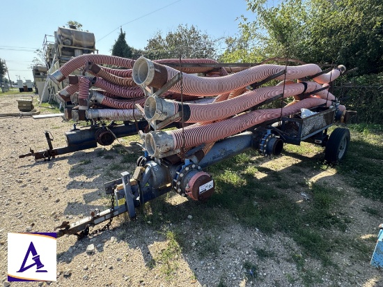 Frac Manifold Trailer - 7 Valve Manifold - Assorted Hoses with Rack