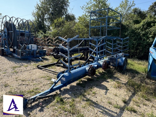 2014 RWN Frac Manifold Trailer - 21 Valve Manifold - Hose Racks - Work Platform