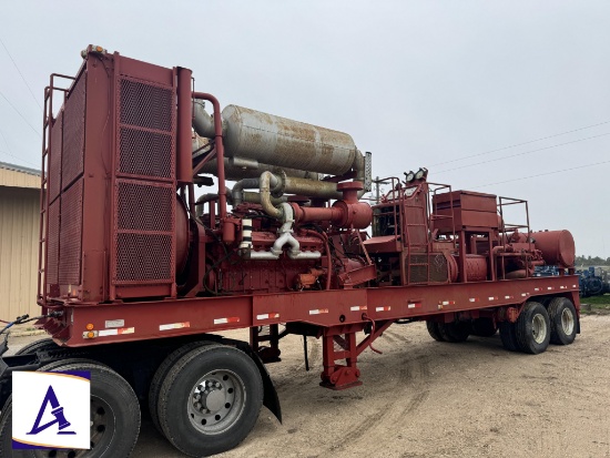TSI Double Pumper - (2) Western 1000HP Rough Rider Triplex Pumps - Detroit 16V Diesel!