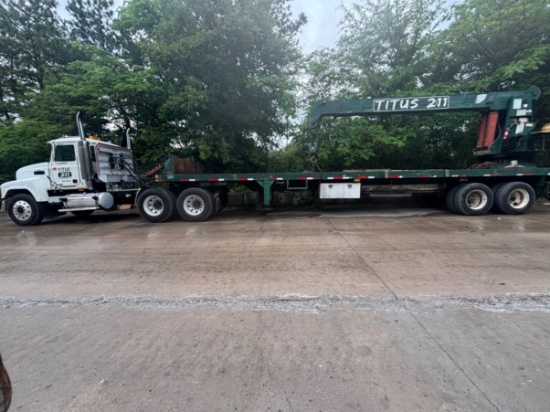 2000 MACK TRUCK TRACTOR WITH A 1987 QMC CRANE 38C TRAILER