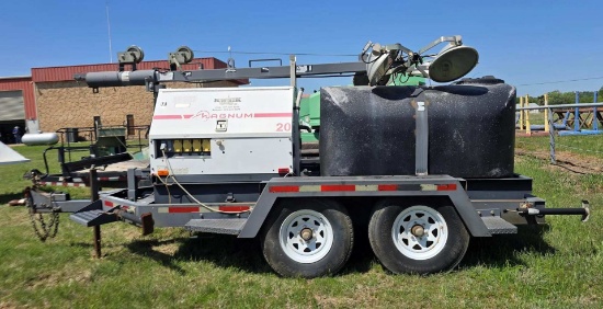 20 KW GENERATOR W/ 500 GAL WATER TANK, P/B: ISUZU