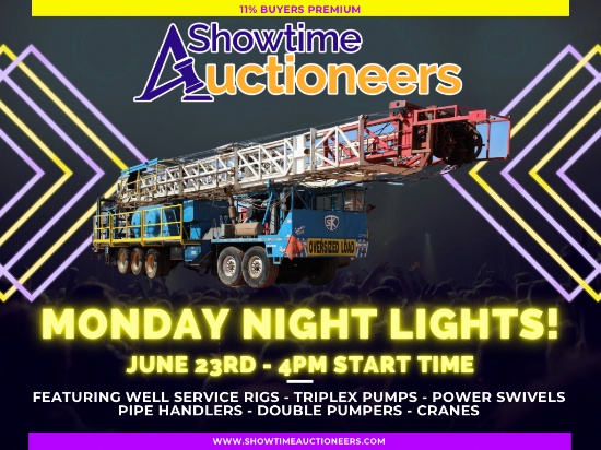 MONDAY NIGHT LIGHTS Global Heavy Equipment Auction