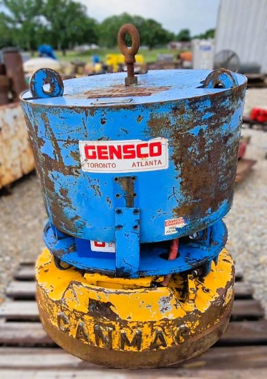 Gensco Hydraulic Powered Electrically Switched Electro Lifting Magnet HMAG Series
