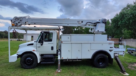 2008 INTERNATIONAL DURASTAR 4300 ALTEC CRANE TRUCK