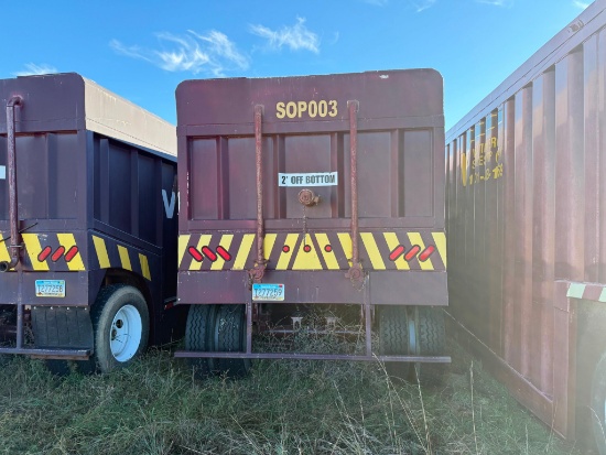 340 BBLS Trailer Mounted Open Top Frac Tank
