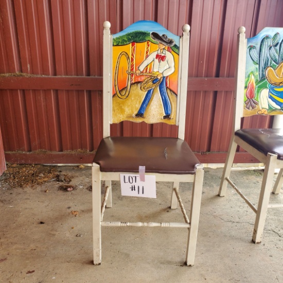 Mexican Hand Painted Chair