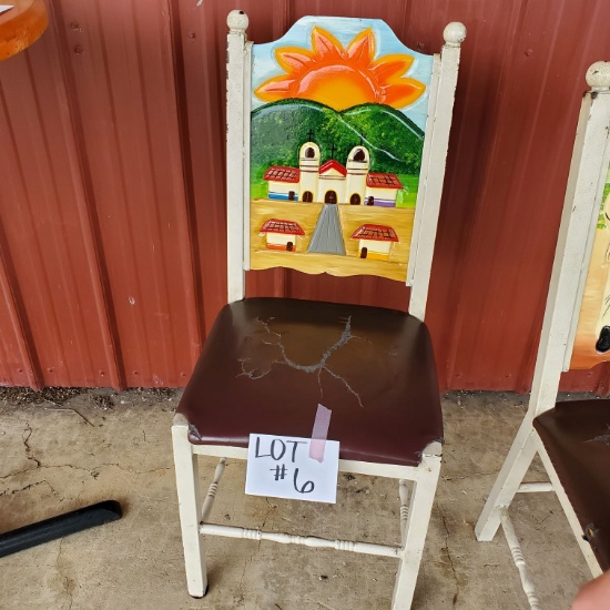 Mexican Hand Painted Chair