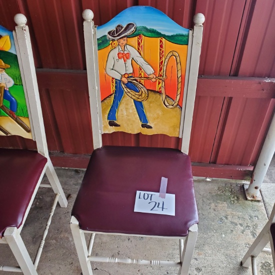 Mexican Hand Painted Chair