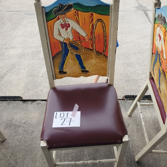 Mexican Hand Painted Chair