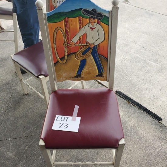 Mexican Hand Painted Chair