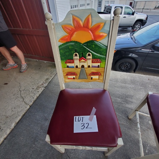 Mexican Hand Painted Chair