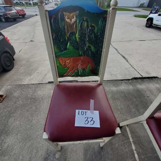 Mexican Hand Painted Chair