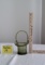 VINTAGE DAISY BUTTON BASKET