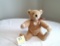 STEIFF TAN BEAR GLASS EYES WITH TAGS GERMANY