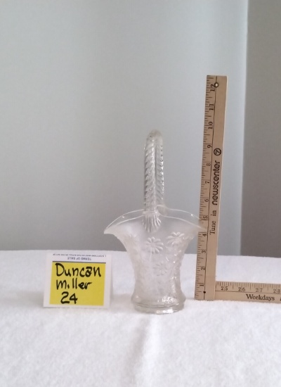 Antique Duncan Miller Glass Basket