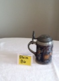 Original German Gerz Beer Stein Lidded Zinn, Beer Mug,German Beer Stein