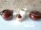 VINTAGE CROCK/STONEWARE BEAN POT LOT